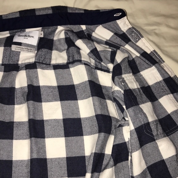 Navy blue Goodfellow & Co long sleeve flannel - Picture 4 of 6